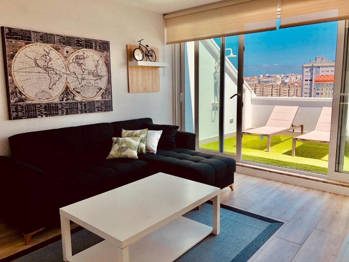 Apartmán Atico Estacion A Coruña Exteriér fotografie